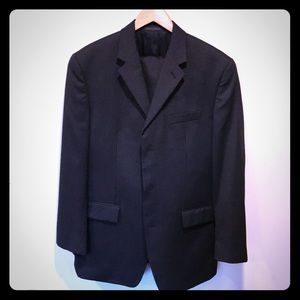 Two-piece Striped Black Suit